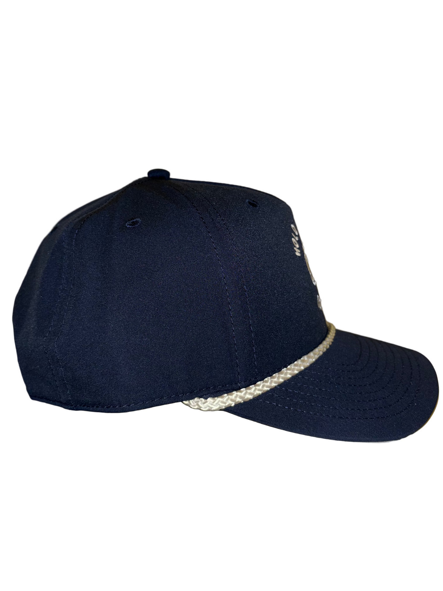Navy Rope Curved Hat