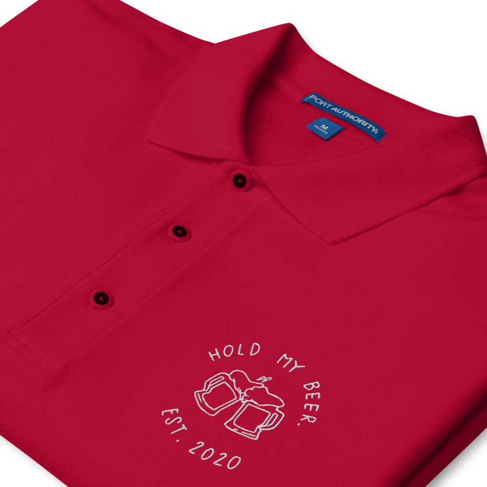 Red HMB Logo Polo
