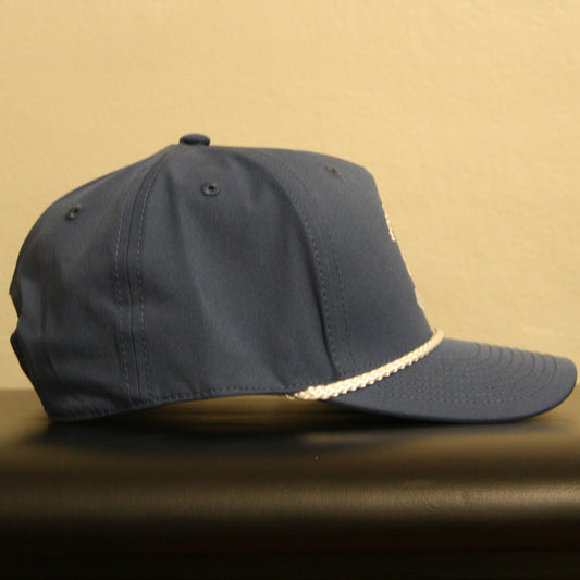Navy Rope Curved Hat