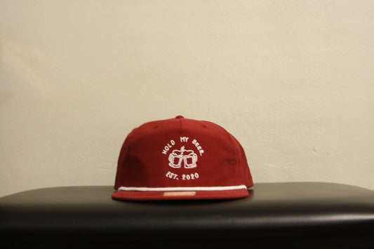 Maroon Rope Flat Hat