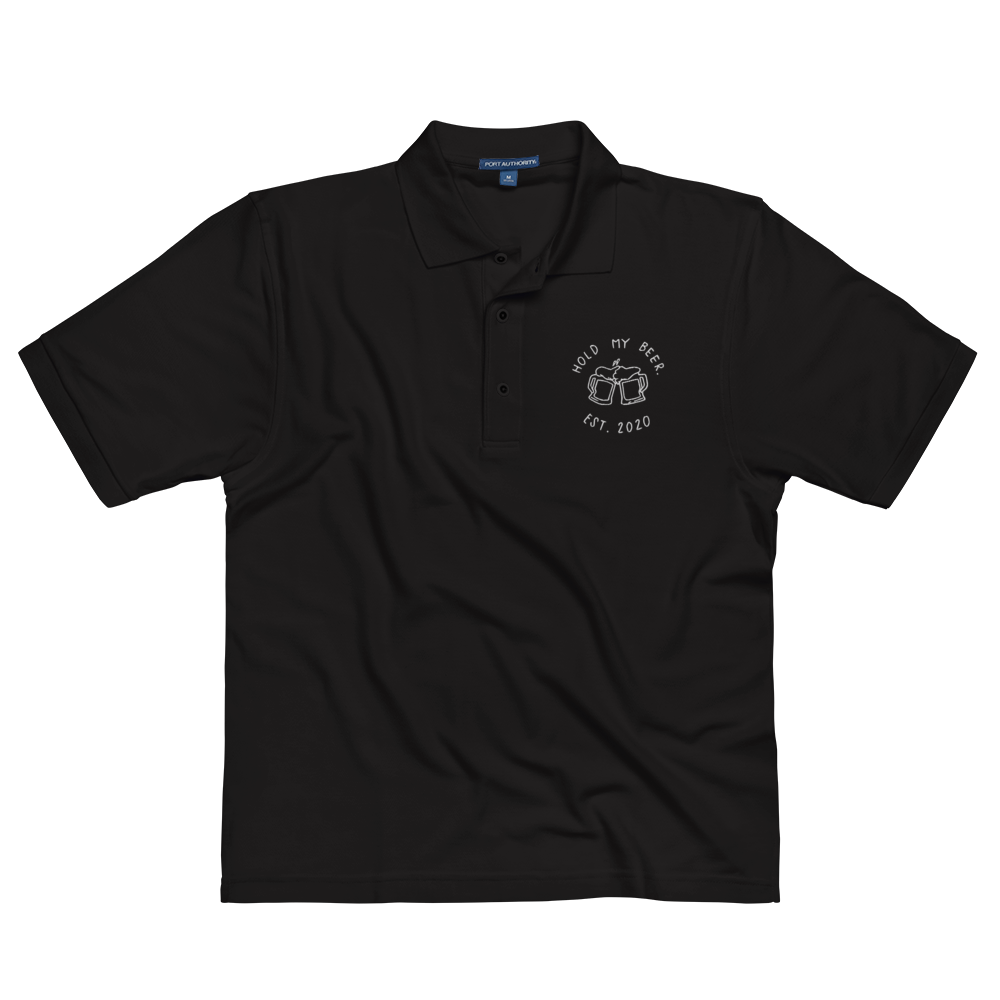 Black HMB Logo Polo