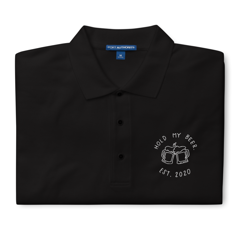 Black HMB Logo Polo