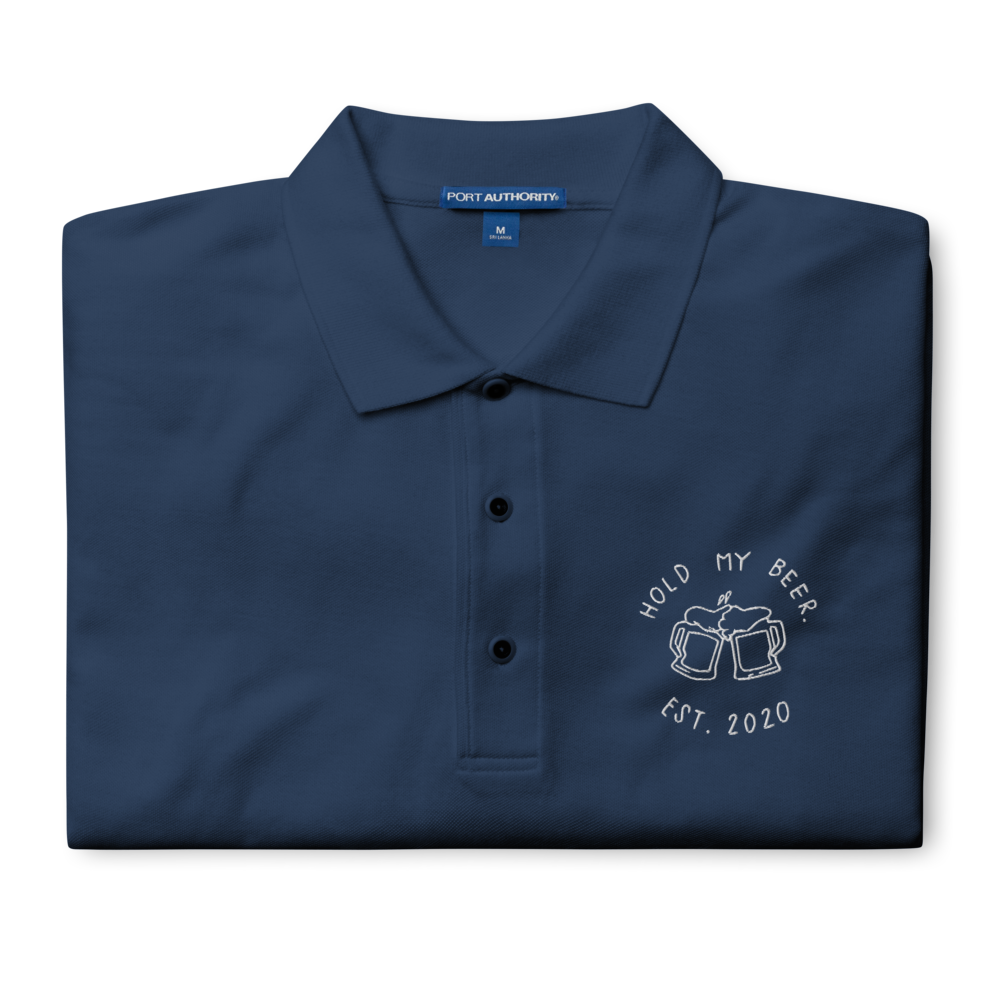 Navy HMB Logo Polo