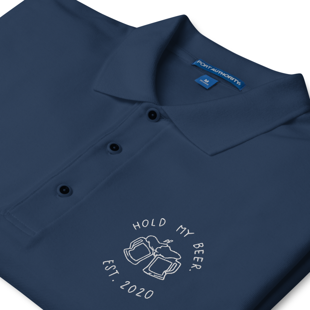 Navy HMB Logo Polo